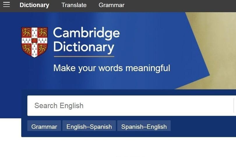 Cambridge Dictionary